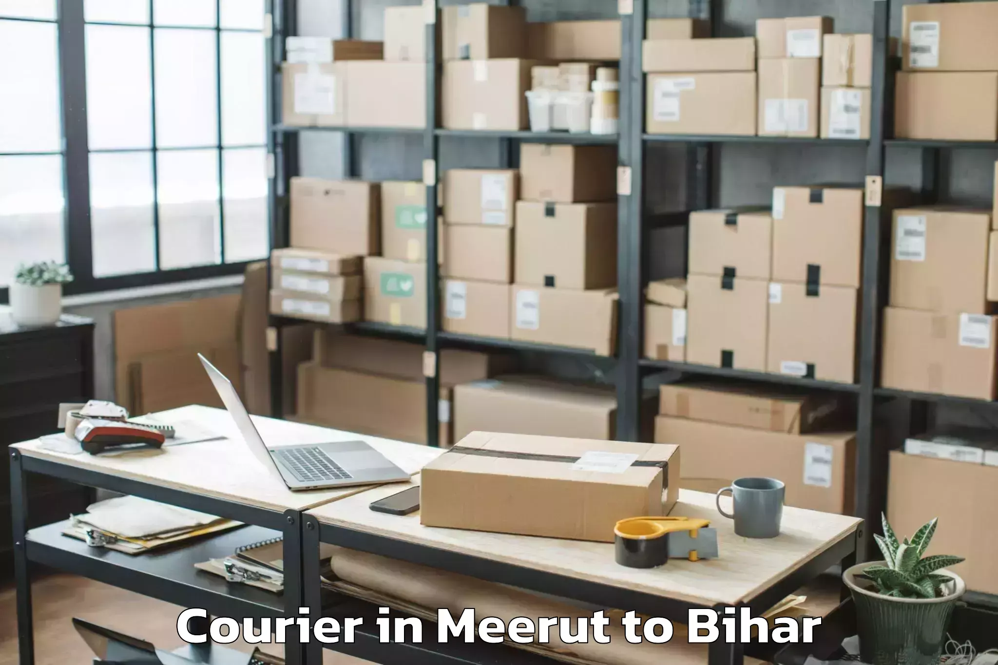 Book Meerut to Katoria Courier